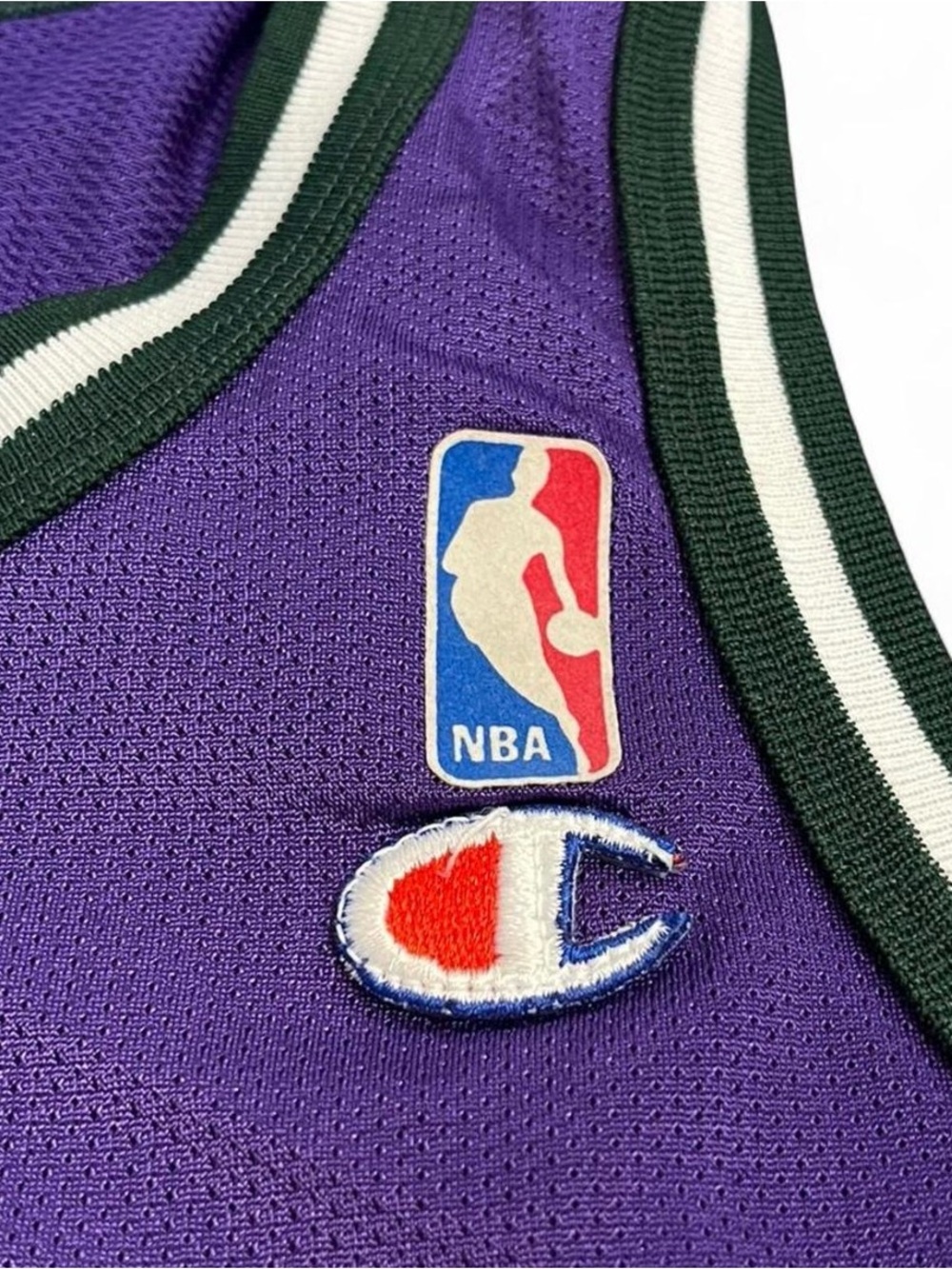 Vintage Champion Glenn Robinson NBA Milwaukee Bucks Jersey Size 36 Small - Picture 4 of 6